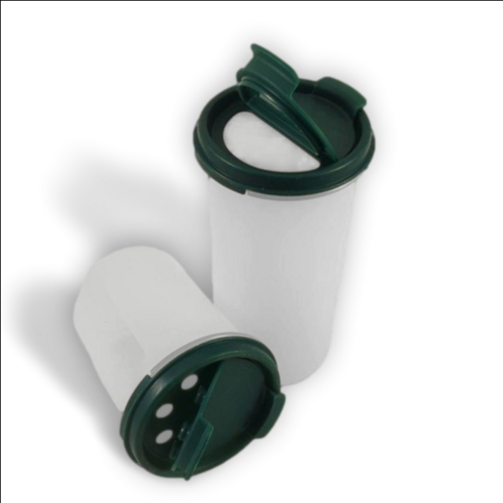 Tupperware: Set of 2 Modular Mates round, sizes 2 & 3 with pour seals